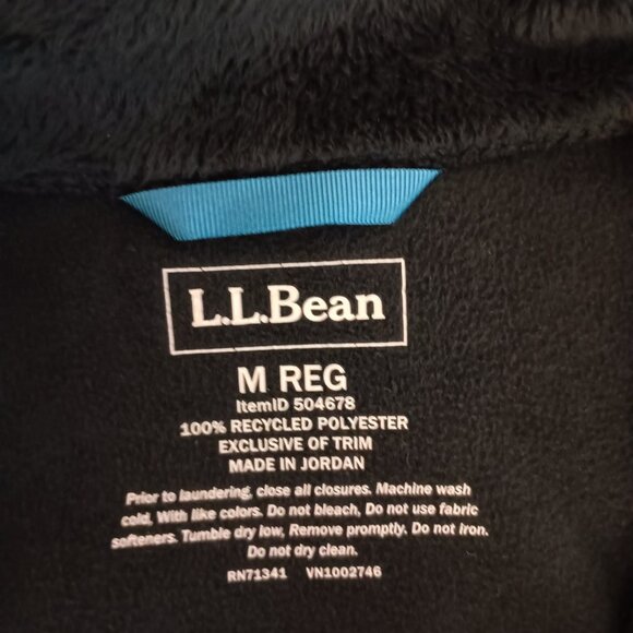 L.L. BEAN Full Zip Sherpa Micro Fleece Cozy  Jacket Coat 504678 Women's Size M - Picture 9 of 15